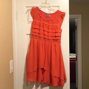 Coral dress ecolour